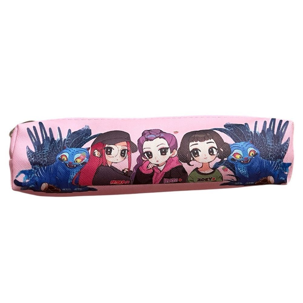 Pink K-Pop Demon Hunter Huntrix Zippered Pencil Case